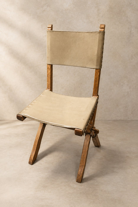 SET OF 6 LEATHER SLING SEAT CHAIRS