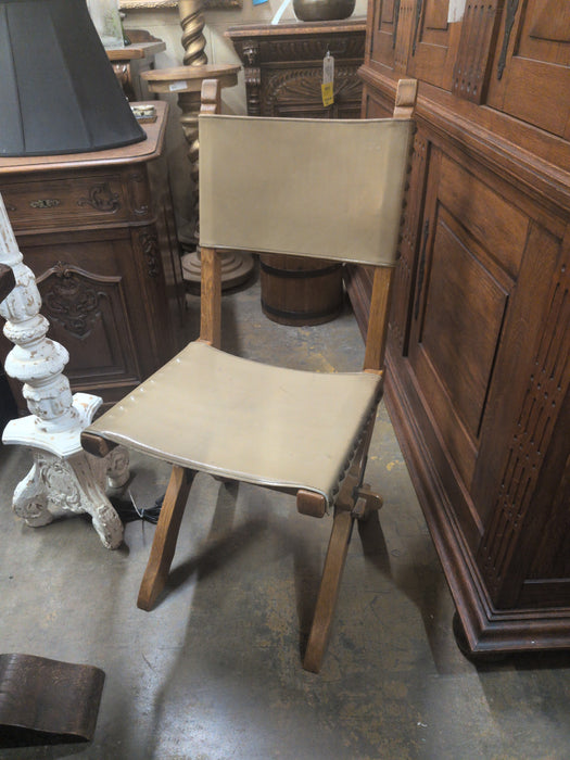SET OF 6 LEATHER SLING SEAT CHAIRS