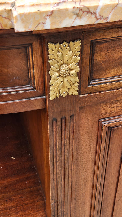 BEAUTIFUL FRENCH MARBLE TOP SERVER C. 1910