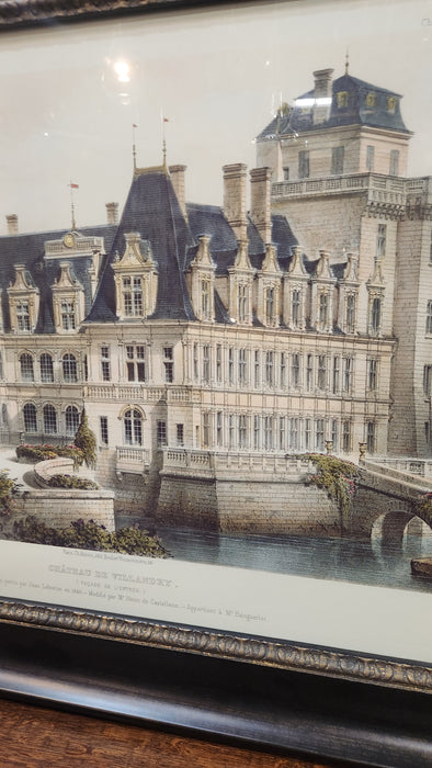 LARGE  CHATEAU PRINT- NOT OLD