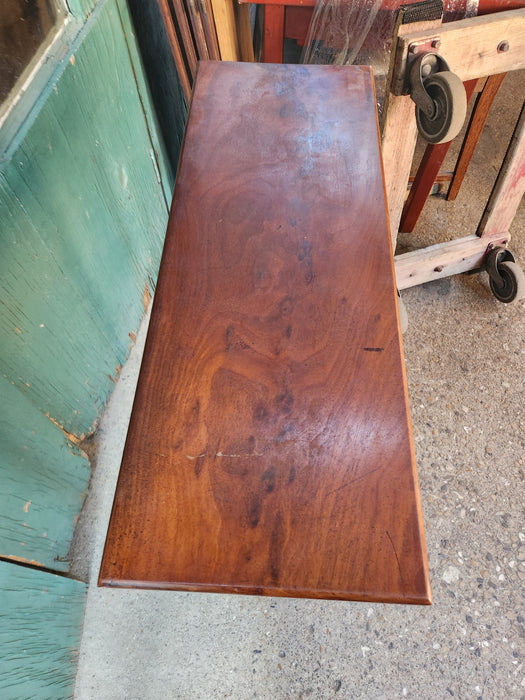 SMALL MAHOGANY BARLEY TWIST CONSOLE AS FOUND