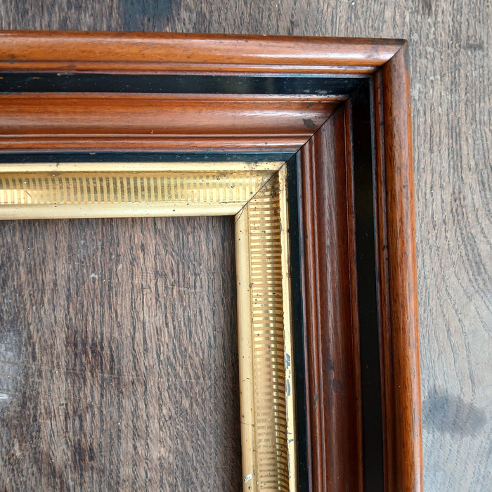 WALNUT FRAME WITH GILT FILET