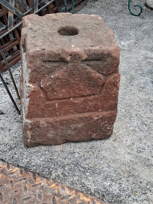 STONE PILLAR BASE
