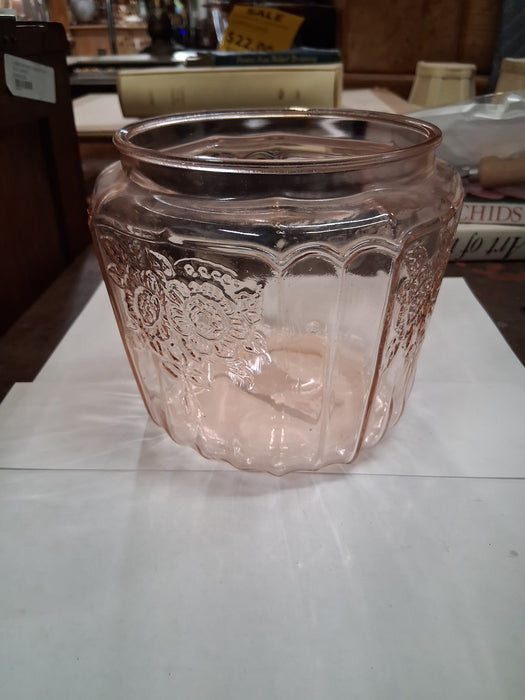 CABBAGE ROSE BICSUIT JAR NO LID