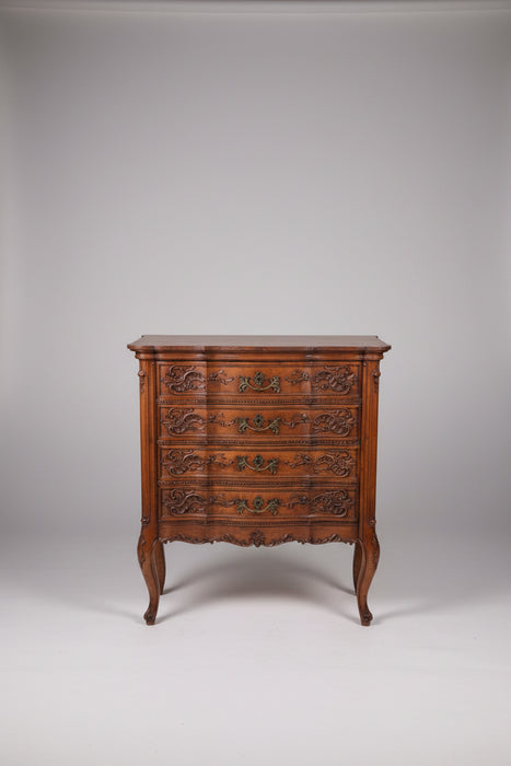 LARGE 4 DRAWER OAK COUNTRY FRENCH CHEST