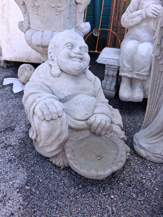 SMALL CONCRETE HAPPY BUDDHA