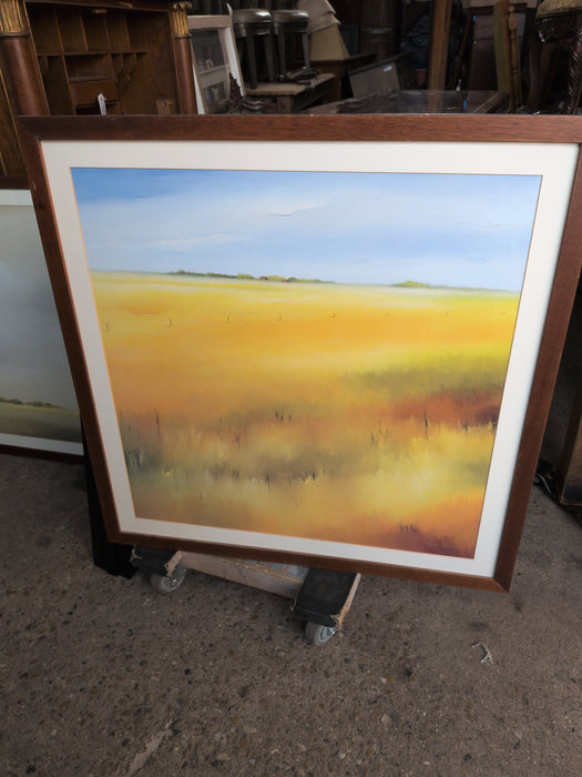 FRAMED PRINT OF A FIELD
