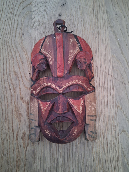 SMALL RED NATIVE MASK