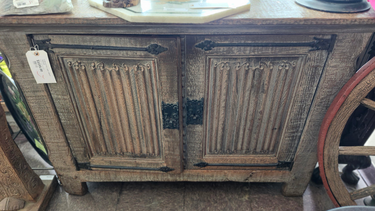 LOW GOTHIC CARVED OAK SERVER