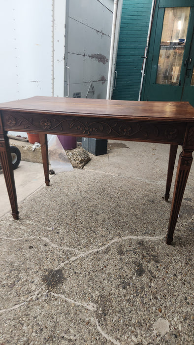 LOUIS XVI SMALL OAK LIBRARY TABLE