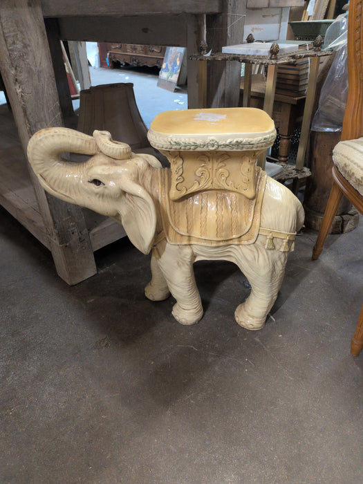 LARGE COMPOSITION ELEPHANT PLANT STAND