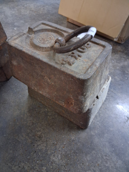 PAIR OF HUGE 45LB WEIGHTS RECTANGULAR