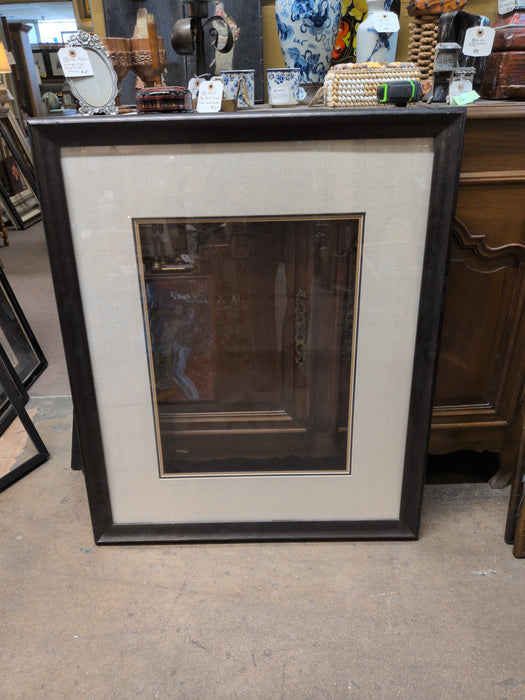 LARGE BLACK FRAME WITH LARGE WHITE MATT