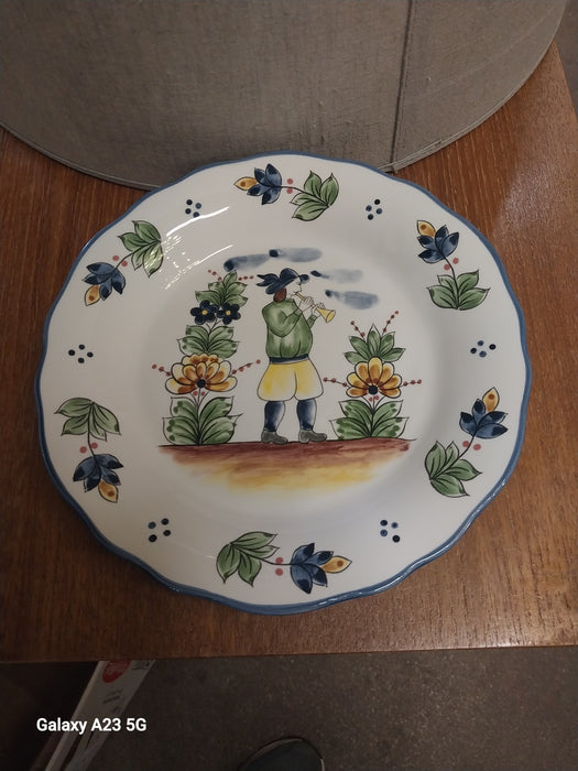FIGURAL PAINTED PLATE