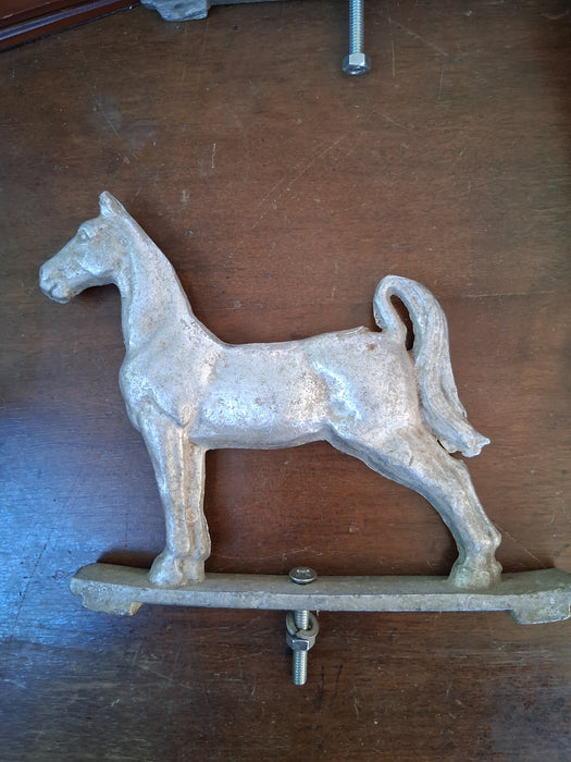 VINTAGE CAST METAL HORSE GATE TOPPER
