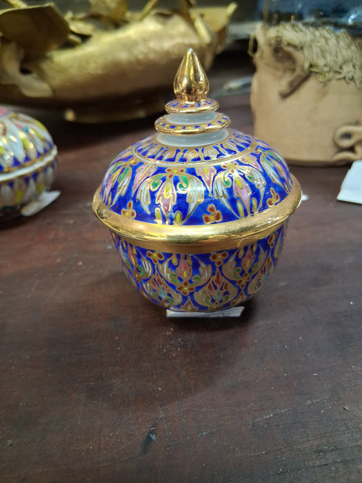 SMALL THAI ENAMELED BOX