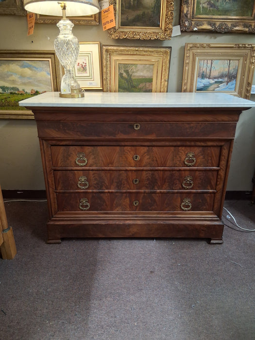 CHARLES X MARBLE TOP 5 DRAWER