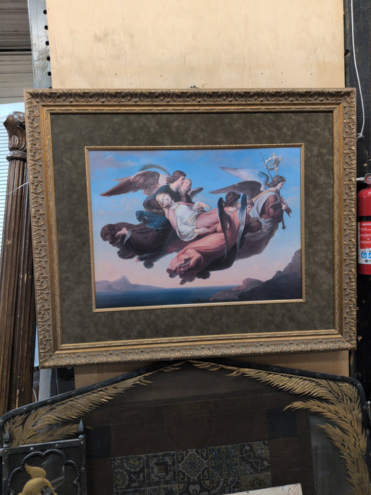 HARVARD UNIVERSITY MUSEUM PRINT OF FAMOUS ANGELS PAINTING