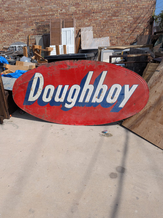 VINTAGE DOUGHBOY ADVERTISING SIGN