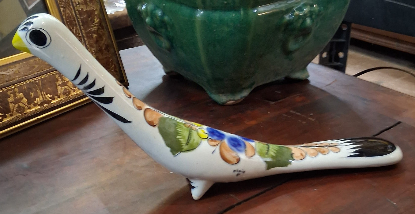 GLAZED MEXICAN POTTERY BIRD