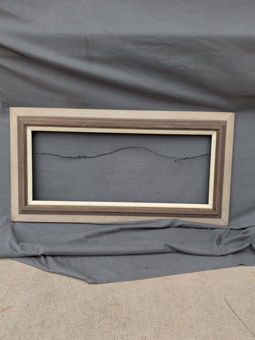 RUSTIC BROWN AND TAULE FRAME