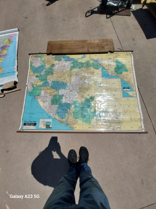 WALL MAP OF ORANGE COUNTY