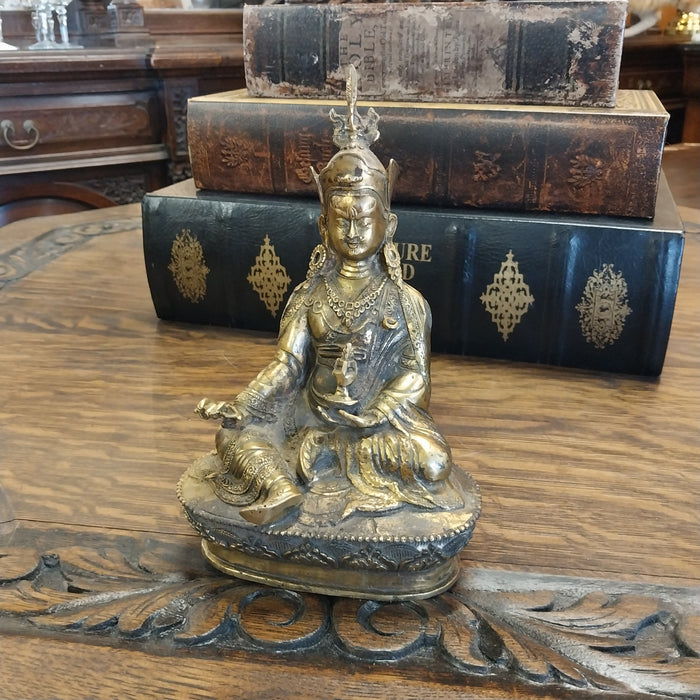 BRONZE SEATED JAPANESE BUDDHA