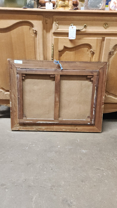 GILT FRAMED SHEEP OIL PAINTING