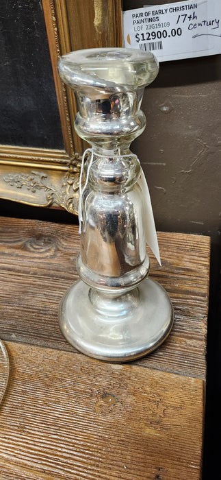MERCURY GLASS CANDLE STAND
