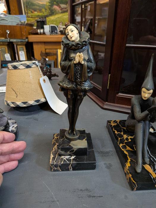 ART DECO  BRONZE FIGURE OF PIERRETTE