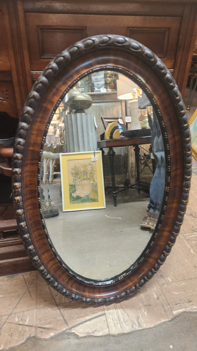 OVAL CARVED MIRROR