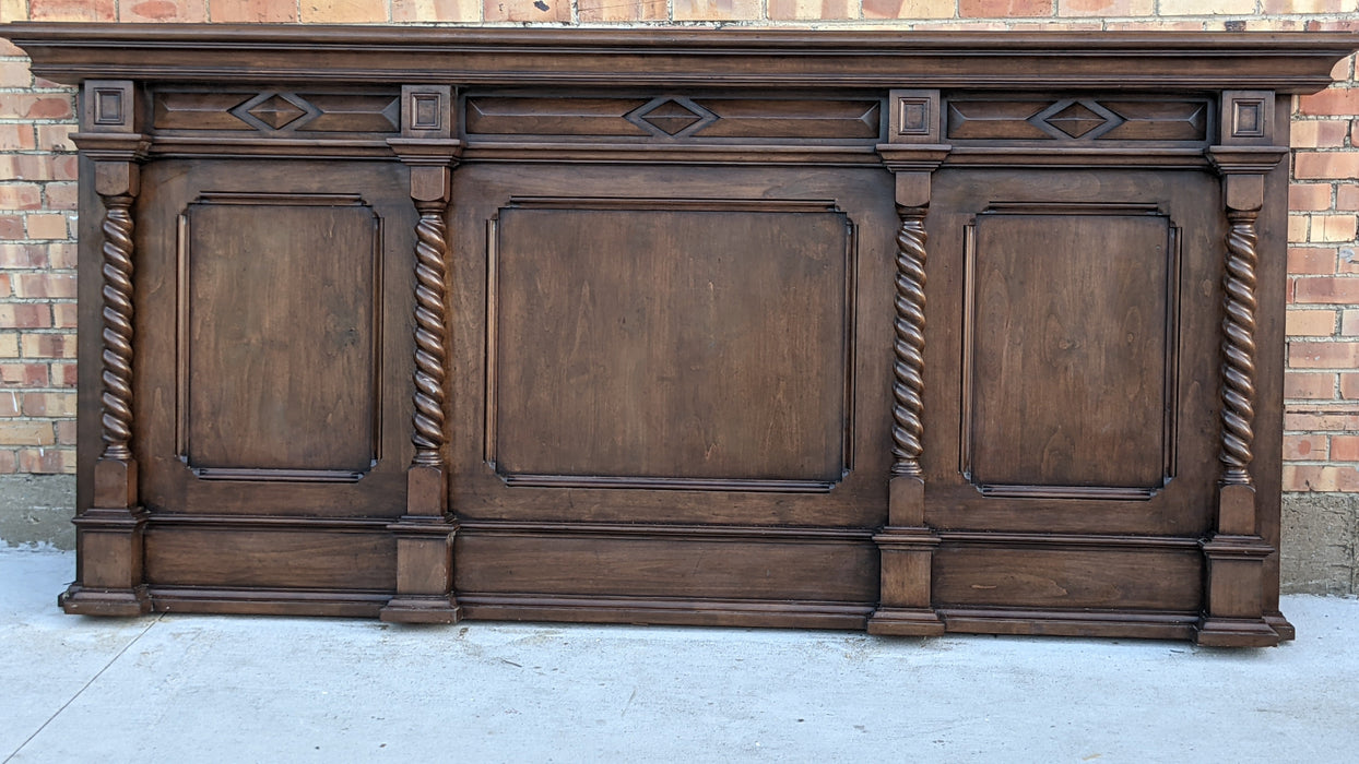 MONUMENTAL FIREPLACE MANTEL AND OVERMANTLE