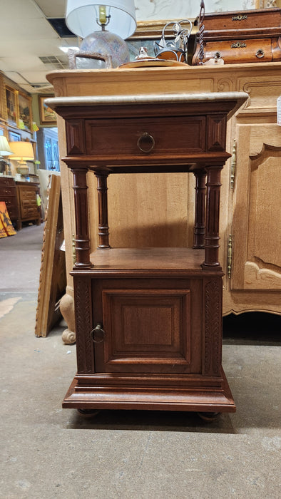HENRI II MARBLE TOP NIGHT STAND