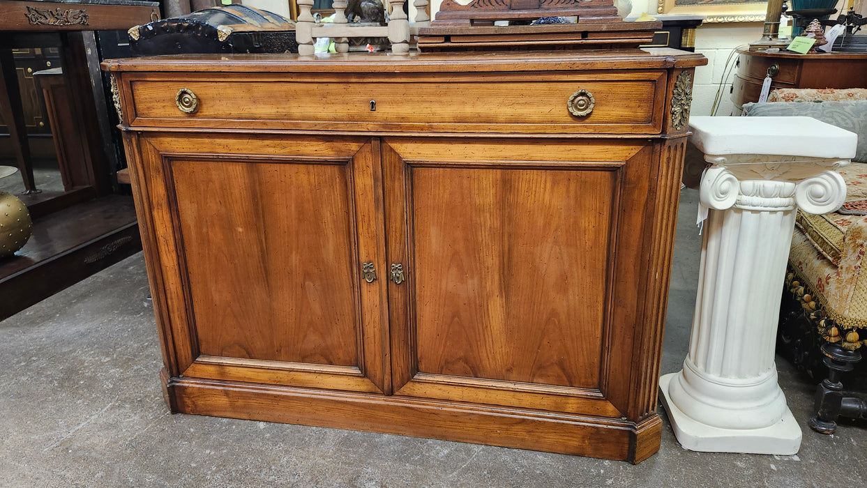 LOUIS XVI CHERRY CONSOLE CABINET