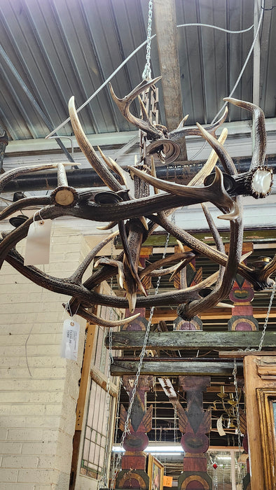 LARGE  ANTLER CANDLE CHANDELIER