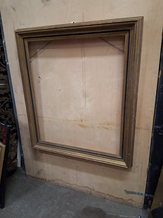 LARGE GOLD WITH BLACK WOOD FRAME