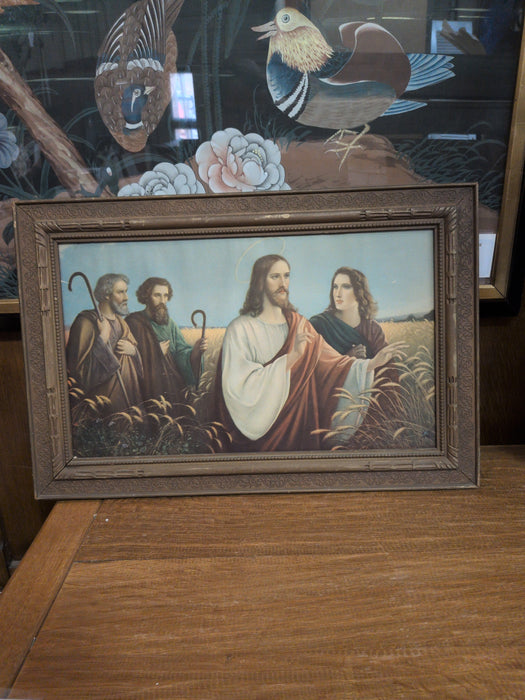 FRAMED PRINT OF JESUS AS FOUND-NO GLASS