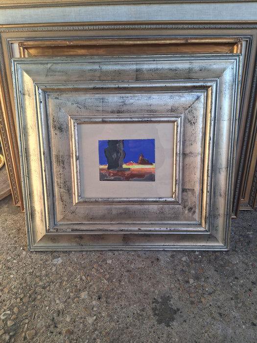 SMALL FRAMED ABSTRACT WATER COLOR BY CONRAD BAFF