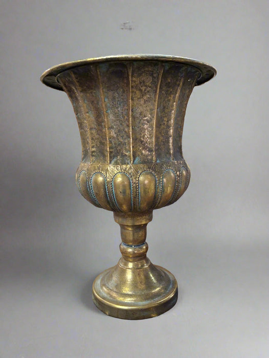 LARGE BRASS FOOTED PLANTER