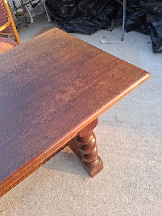 BARLEY TWIST OAK FARM TABLE