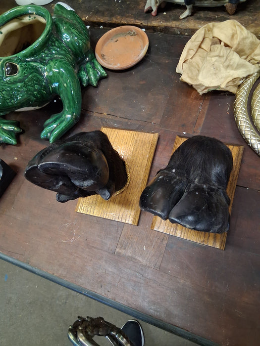 PAIR OF AFRICAN CLOVEN HOOFS