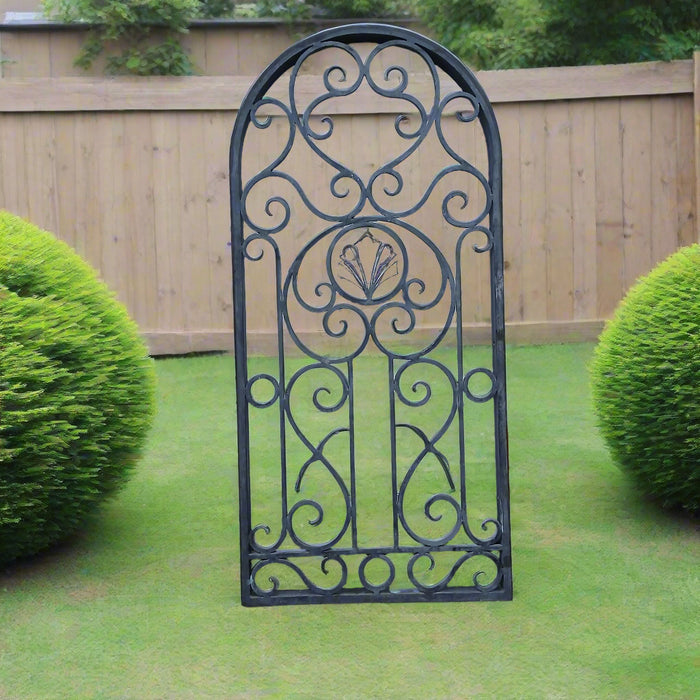 ARCHED WROUGHT IRON PANEL