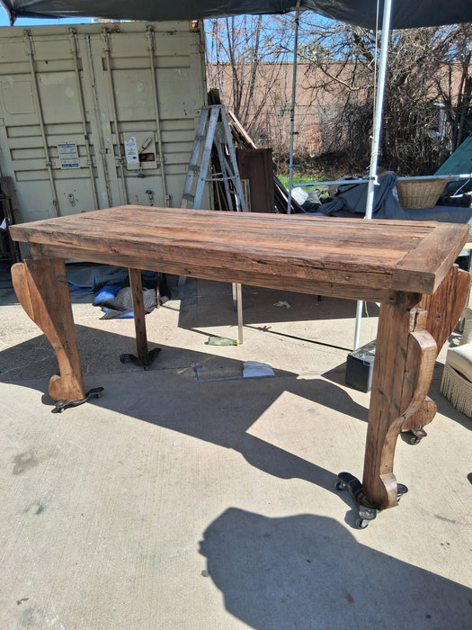 LONG BAR HEIGHT RUSTIC TABLE