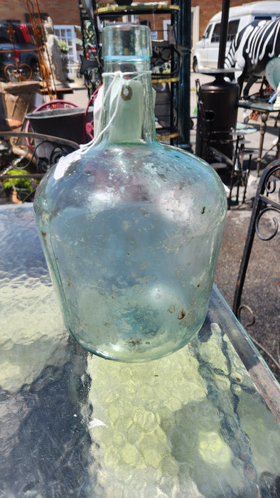 SMALL PALE BLUE WINE BOTTLE
