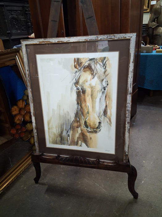 FRAMED HORSE PRINT NUMBERED