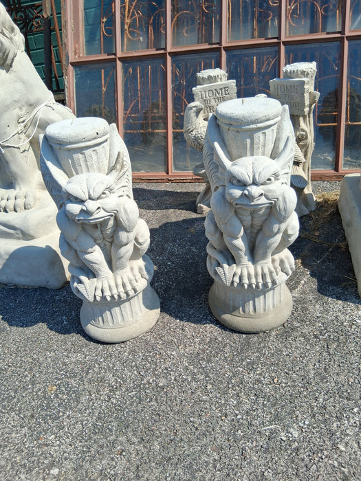 SMALL CONCRETE GARGOYLE 1 OF 2