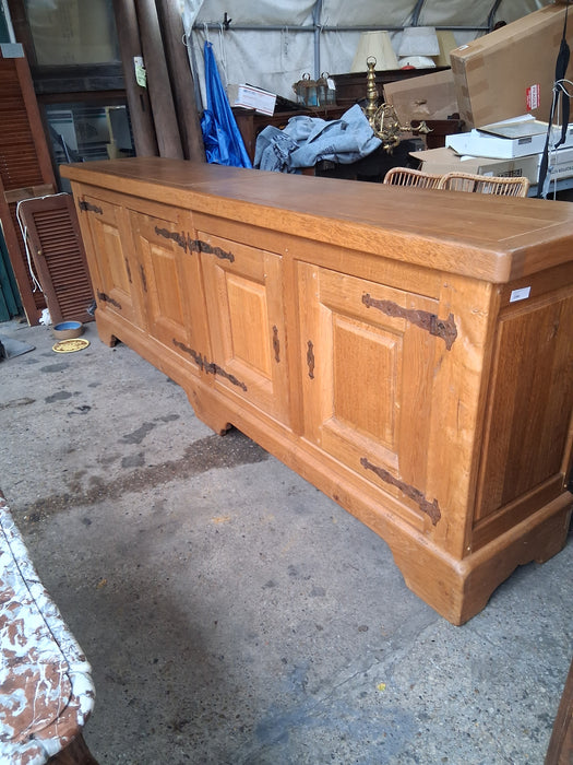 ROUGH HEWN RUSTIC OAK SIDEBOARD