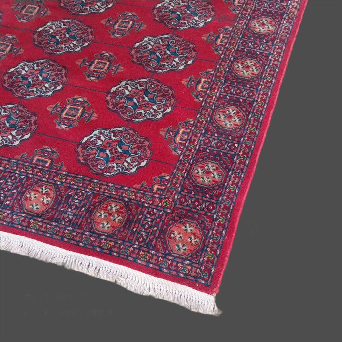 LARGE HAND TIED RED HAMADAN RUG