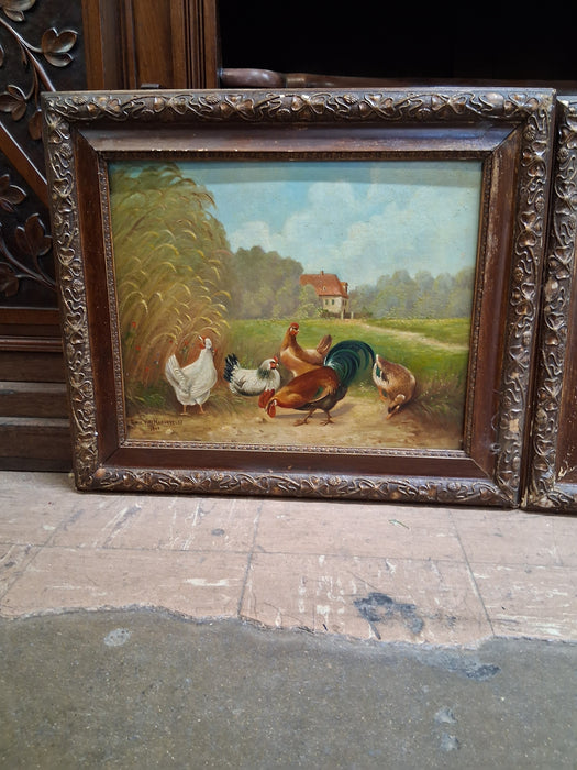 PAIR OF AVIAN PAINTINGS - BY EDWARD VAN HONREVELDT