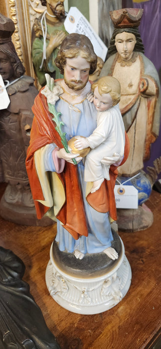 PORCELAIN JOSEPH WITH CHRIST CHILD